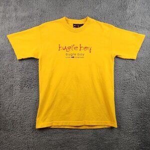 Vintage Y2k Bugle Boy Jeans Shirt Boys Large 14/16 Classic Center Logo Youth Kid